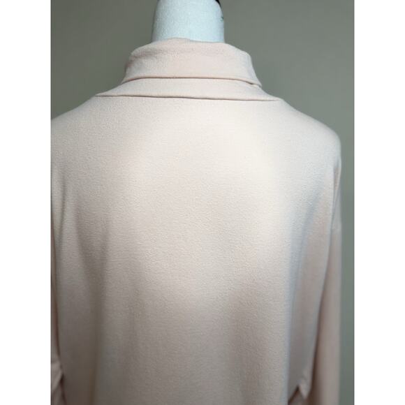 EILEEN FISHER Women’s Sz M Turtleneck Tencel Lyocell Light Pink Very Soft Top - Picture 7 of 13